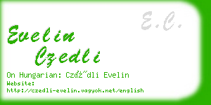 evelin czedli business card